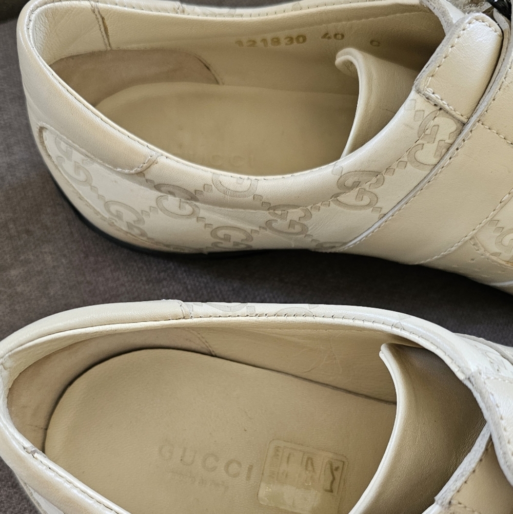 Gucci GG Double Velcro Trainer Sneakers Shoes Size 9 Like New! - Picture 7 of 8